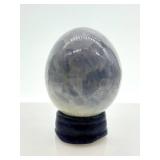 Sphalerite Heart Stones & Egg-Shaped Stone on Stand