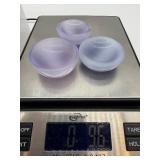 Amethyst & Rose Quartz Stone Spheres & Star Shapes with 3 Stone Bowls