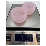 Pink Stone Bowls (Lot of 2)