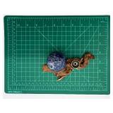 Sodalite Sphere on Driftwood Stand