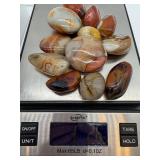 Agate Stones - Polished Natural Gemstones, Assorted Colors (Lot of 12)