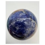 Blue Sodalite Sphere - Polished Natural Stone Desk Decor