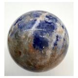Blue Sodalite Sphere - Polished Natural Stone Desk Decor