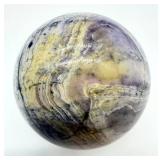 Fluorite Sphere - Natural Purple & Yellow Banding