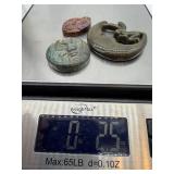 Hand-Carved Stone Pendants - Labradorite Moon Disc, Grapevine Oval & Crescent Ring (Lot of 3)