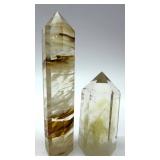 Natural Quartz Crystal Points - Smoky Quartz & Citrine (Set of 4)