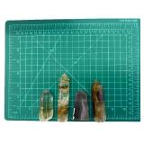 Natural Quartz Crystal Points - Smoky Quartz & Citrine (Set of 4)