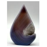 Agate Geode Stones - Hand-Polished, 4 Pieces