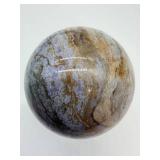Polished Jasper Sphere - Decorative Stone Ball, Multi-Color Veining