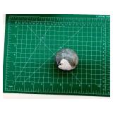 Moss Agate Sphere - Blue Gray & Green Veins