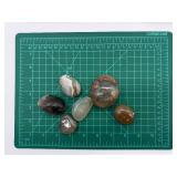 Agate Stones (Lot of 6) - Polished Natural Pebble Assortment