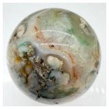 Ocean Jasper Sphere - Hand Polished Natural Stone Ball 2 in