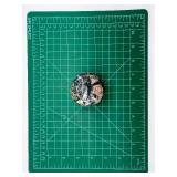 Moss Agate Sphere - Polished Green Gem Ball with Natural Inclusions for Display