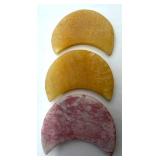 Crescent Moon & Star Stone Decor Set with Marble Bowl - 5-Piece