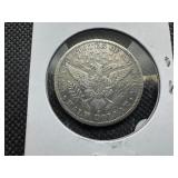 Key Date 1892-S Silver Barber Half Dollar - Greysheet Wholesale Value for a VF20 is $525