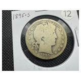 Semi-Key Date 1895-S Barber Half Dollar - Greysheet Wholesale Value for a G4 is $70