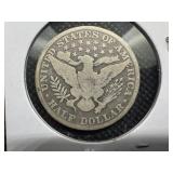 1896 Silver Barber Half Dollar