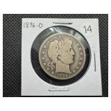 Semi-Key Date 1896-O Barber Half Dollar - Greysheet Wholesale Value for a VG8 is $120