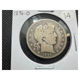 Semi-Key Date 1896-O Barber Half Dollar - Greysheet Wholesale Value for a VG8 is $120