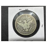 Semi-Key Date 1901-S Barber Half Dollar - Greysheet Wholesale Value for a VG8 is $115