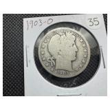 1903-O Silver Barber Half Dollar