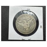 1908 Silver Barber Half Dollar