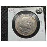 1893 Columbian Expo Commemorative Silver Half Dollar