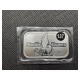 2023 One Ounce .999 Silver Stacks & Bowers Bar