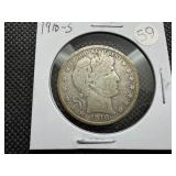 1910-S Silver Barber Half Dollar