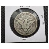 1912-S Silver Barber Half Dollar