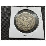 Semi-Key Date 1915 Barber Half Dollar - Greysheet Wholesale Value for a VG8 is $90