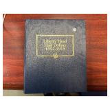 Whitman Silver Barber Half Dollar Album For Complete Set 1892-1915