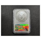 2017-W Burnished 1  Oz. Silver American Eagle NGC MS70  - Perfect Graded Coin! - NGC Price Guide $130