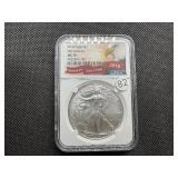 2018 First Releases 1  Oz. Silver American Eagle NGC MS70  - Perfect Graded Coin! - NGC Price Guide $130