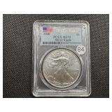 2020 1 Oz. First Strike Silver American Eagle PCGS MS70 - Perfect Graded Coin! -  PCGS Price Guide $133
