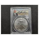 2021 Type 1 1 Oz.  Silver American Eagle PCGS Gem Uncirculated Coin
