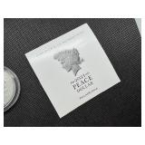 2021-P Uncirculated Peace Silver Dollar in Original Mint Box with COA - Greysheet Wholesale Price - $132.00