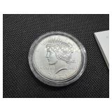 2021-P Uncirculated Peace Silver Dollar in Original Mint Box with COA - Greysheet Wholesale Price - $132.00