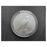 2021-P Uncirculated Peace Silver Dollar in Original Mint Box with COA - Greysheet Wholesale Price - $132.00