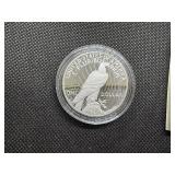 2023-S Proof Peace Silver Dollar in Original Mint Box with COA - Greysheet Wholesale Price - $132.00