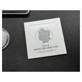 2024-P Uncirculated Morgan Silver Dollar in Original Mint Box with COA - Greysheet Wholesale Price - $127.00