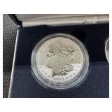 2024 Reverse Proof Morgan and Peace Silver Dollars - Two Coin Set - Spectacular Coins!