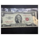 1953 Red Seal $2 Bill