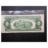 1953 Red Seal $2 Bill