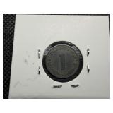 1944 3rd Reich German One Reichspfennig