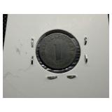 1944 3rd Reich German One Reichspfennig