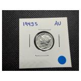 1943 S Mercury Dime Marked AU when Purchased