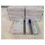 10 Boxes of 12 Fine Tip Permanent Markers-Blue