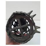 Pierced Cast Iron Owl Hanging Lantern #2