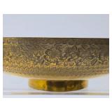 Beautiful Solid Chase Brass Large Centerpiece Bowl